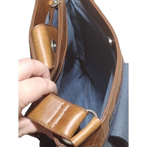 Relic Blue Canvas Messenger‎ Crossbody Bag/Purse - Picture 5 of 9